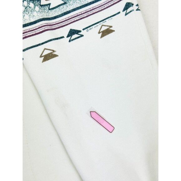 Vintage 90s Art unlimited Cardigan Sweater Sweatshirt Pockets Aztec Print - Picture 6 of 10